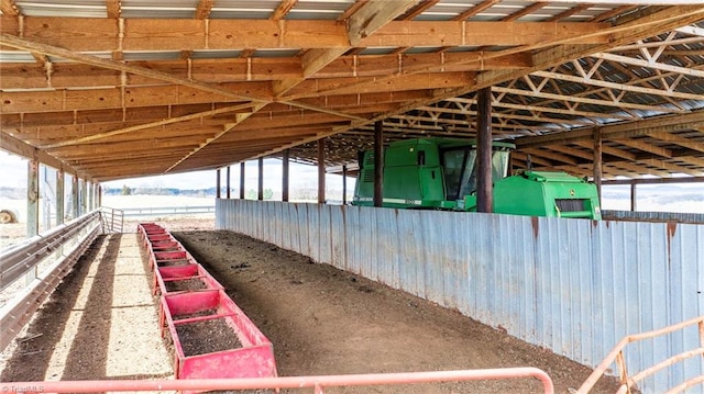 view of horse barn