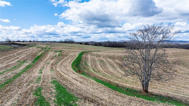 view of community with a rural view