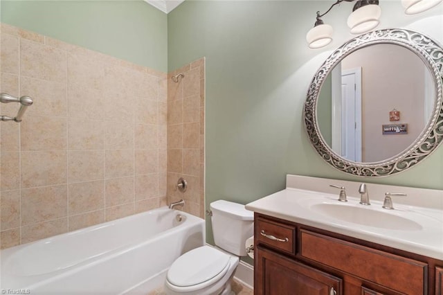 5584 Foxgate Cir, Winston-Salem, NC 27106 - full bath with toilet, shower / bath combination, and vanity