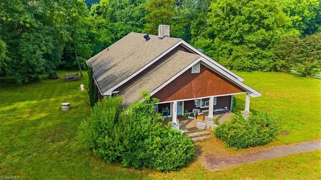 3608 Bernie Rd, Climax, NC 27233 - view of subject property with a heavily wooded area