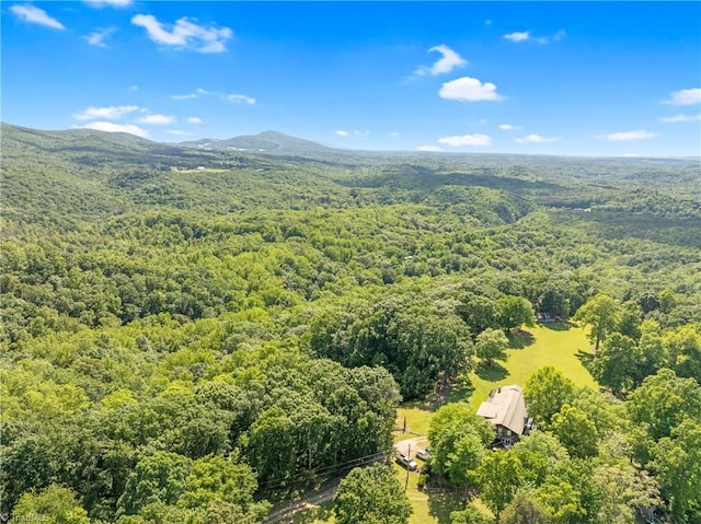 1215 Single Tree Rd, Westfield, NC 27016 - aerial view of a heavily wooded area and mountains
