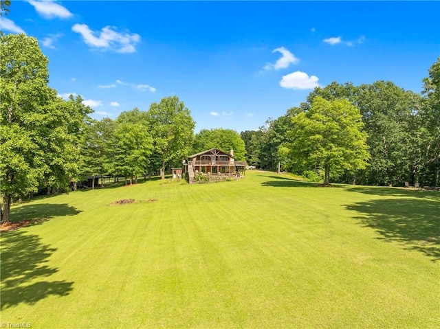 1215 Single Tree Rd, Westfield, NC 27016 - view of grassy yard with view of wooded area