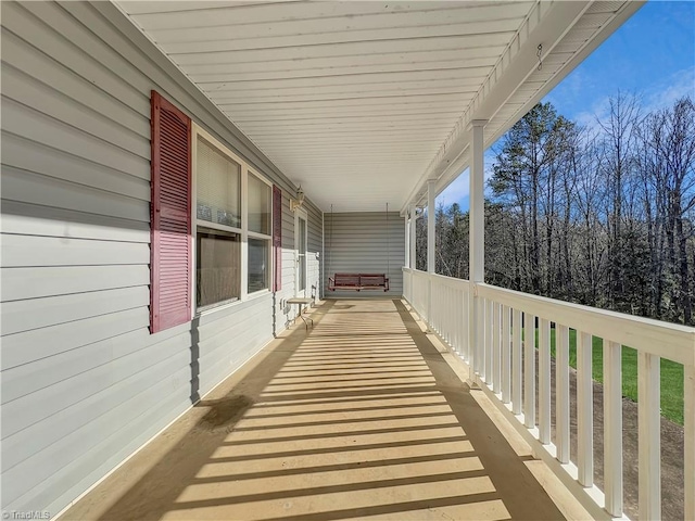 balcony with a porch