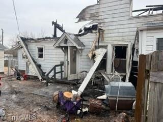 view of rear view of property