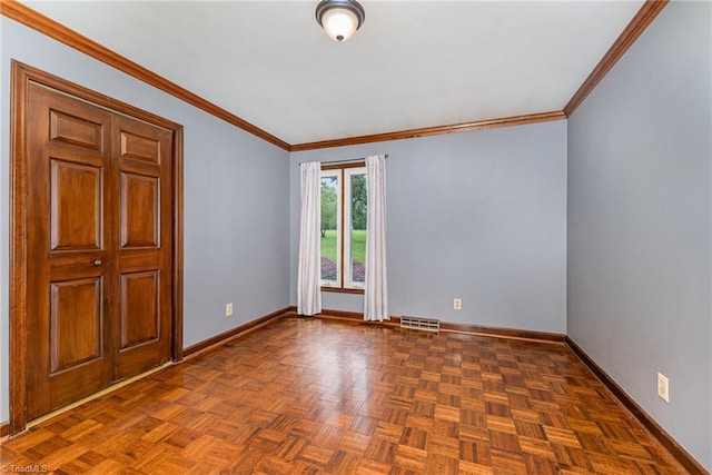 657 Spring St, Walnut Cove, NC 27052 - empty room with baseboards and ornamental molding