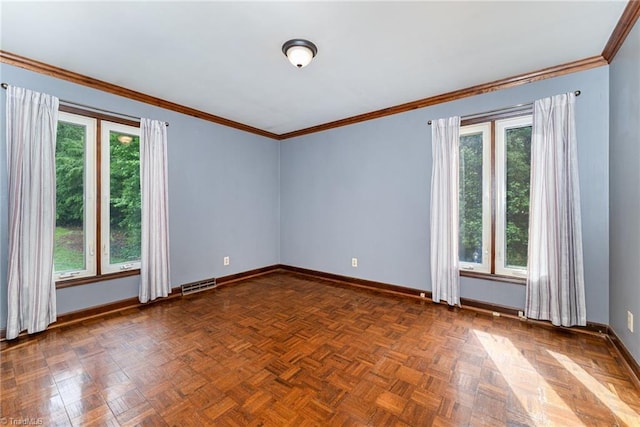 657 Spring St, Walnut Cove, NC 27052 - unfurnished room with baseboards and ornamental molding