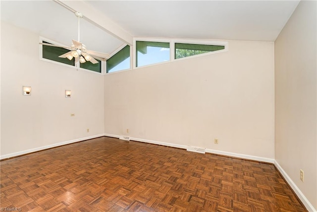 657 Spring St, Walnut Cove, NC 27052 - unfurnished room featuring a ceiling fan and baseboards