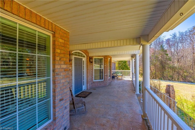 view of patio / terrace featuring a porch