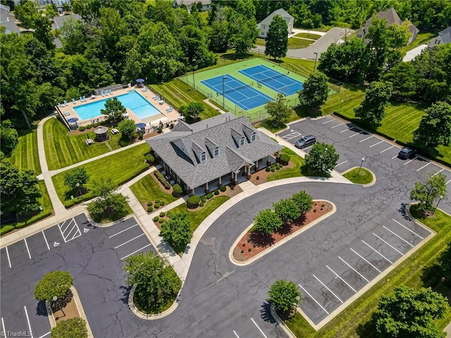 birds eye view of property