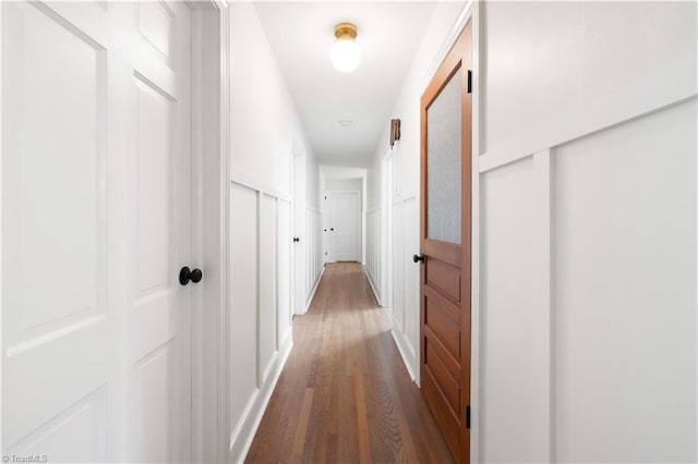 252 Lucerne Ln NW, Winston-Salem, NC 27104 - corridor with dark wood-type flooring and baseboards