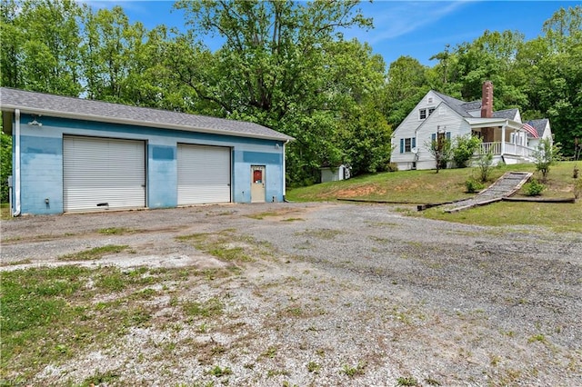 2226/2234 NC-268, Pilot Mountain, NC 27041 - detached garage with view of scattered trees