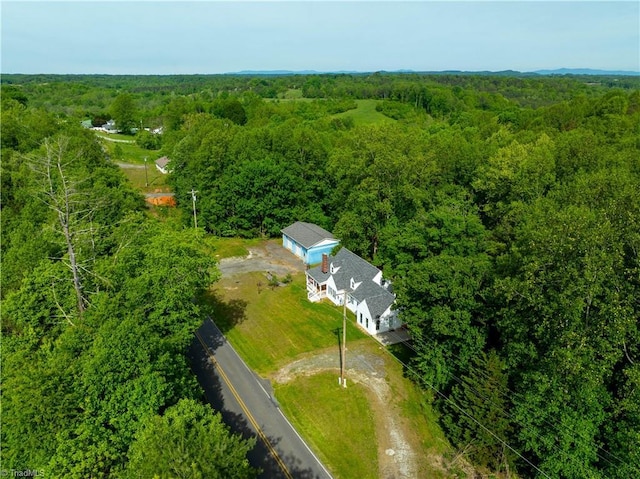 2226/2234 NC-268, Pilot Mountain, NC 27041 - aerial view of property and surrounding area featuring a heavily wooded area