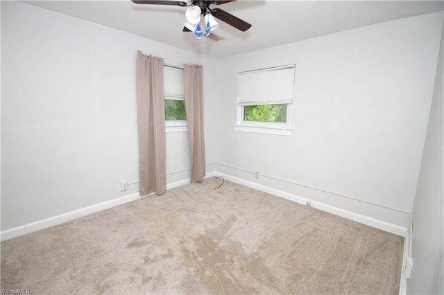1402 Wendell Ave, High Point, NC 27260 - carpeted spare room with a ceiling fan and baseboards