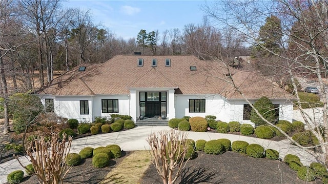 view of front of house featuring stucco siding