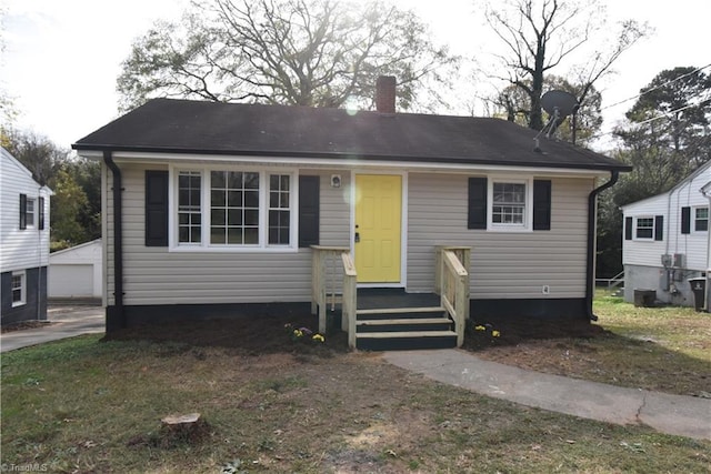 view of bungalow-style house