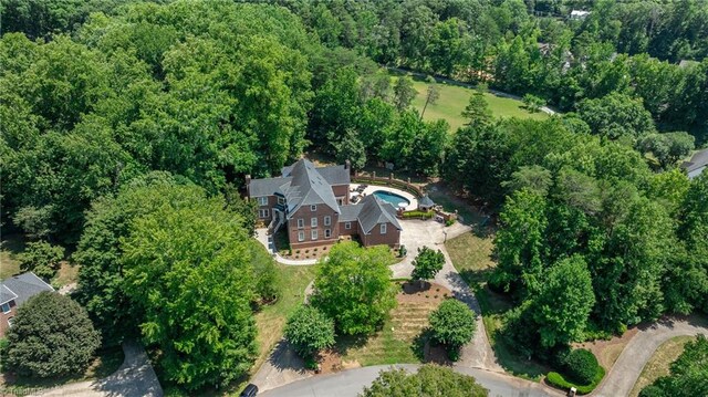 3940 Beechridge Rd, Winston-Salem, NC 27106 - aerial view of property's location with a forest
