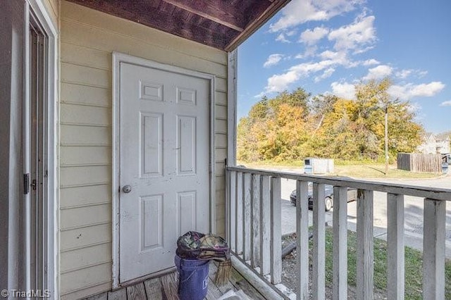 view of balcony