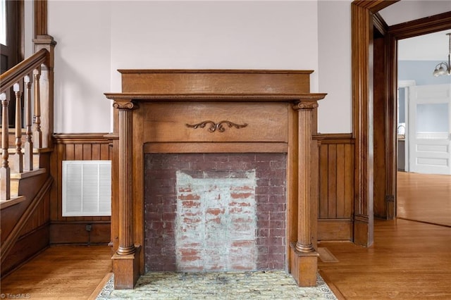 interior details with wood-type flooring