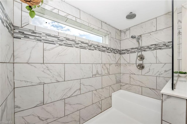 214 Mining Ridge Church Rd, Elkin, NC 28621 - bathroom with a tile shower