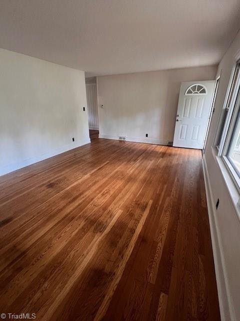 interior space featuring dark hardwood / wood-style flooring