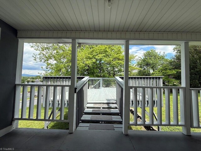 446 Durham St, Mount Airy, NC 27030 - view of unfurnished sunroom