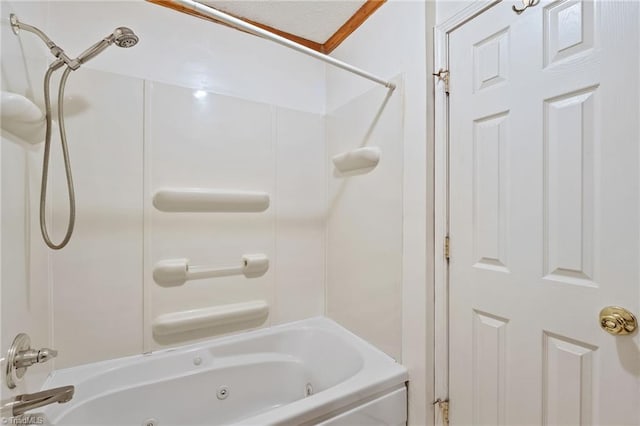 1553 Carson Rd, Pilot Mountain, NC 27041 - bathroom featuring a combined bath / shower with jetted tub