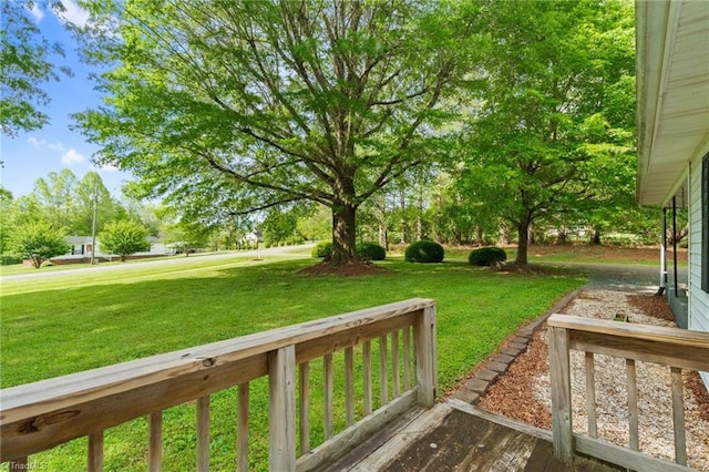 1553 Carson Rd, Pilot Mountain, NC 27041 - deck with a yard