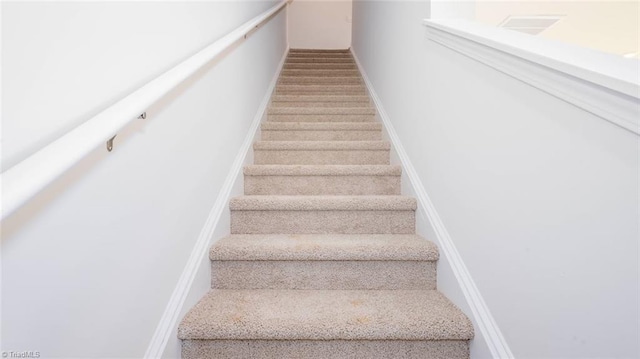view of staircase
