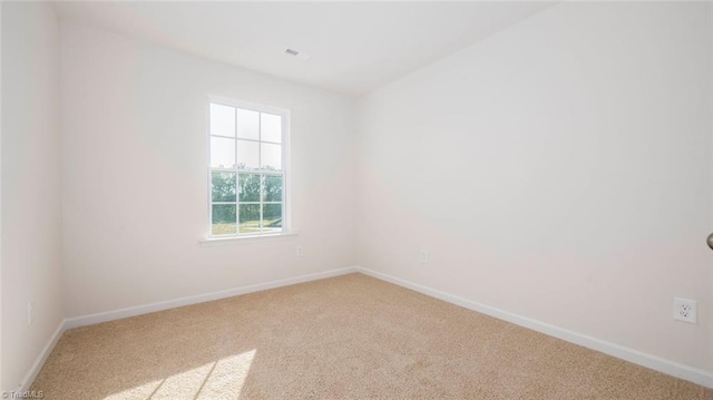 view of carpeted empty room