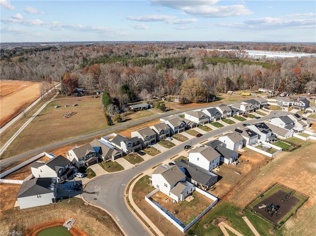 birds eye view of property featuring a residential view