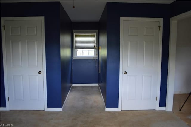 117 Ridgecrest Dr, Mount Airy, NC 27030 - hallway with carpet floors and baseboards