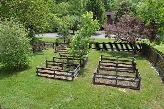 117 Ridgecrest Dr, Mount Airy, NC 27030 - view of property's community featuring a yard, fence private yard, and a vegetable garden