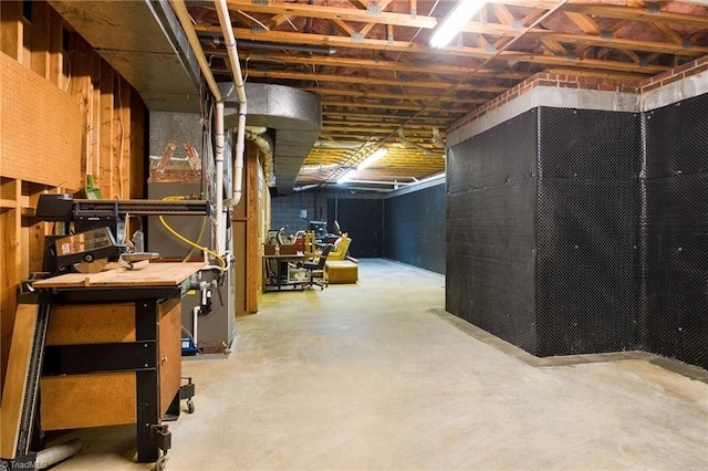 102 Shawnee Cir, Lexington, NC 27295 - view of unfinished basement