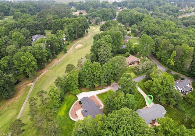 102 Shawnee Cir, Lexington, NC 27295 - aerial view of property's location featuring a local golf course and nearby suburban area