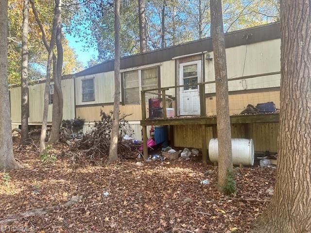 view of rear view of property