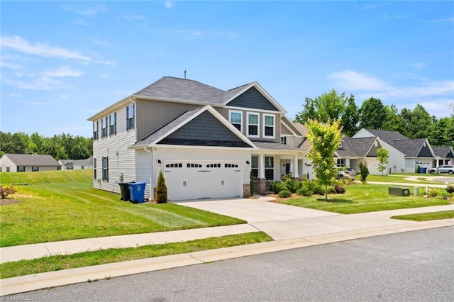 1827 Deveron Ct, Kernersville, NC 27284 - view of front of home with a garage, driveway, and a front yard