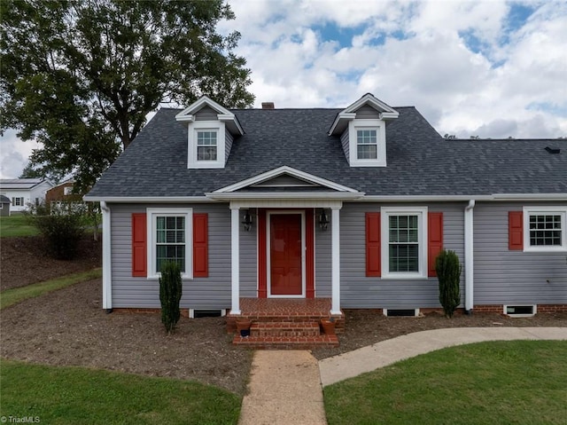 view of front of property with a front yard