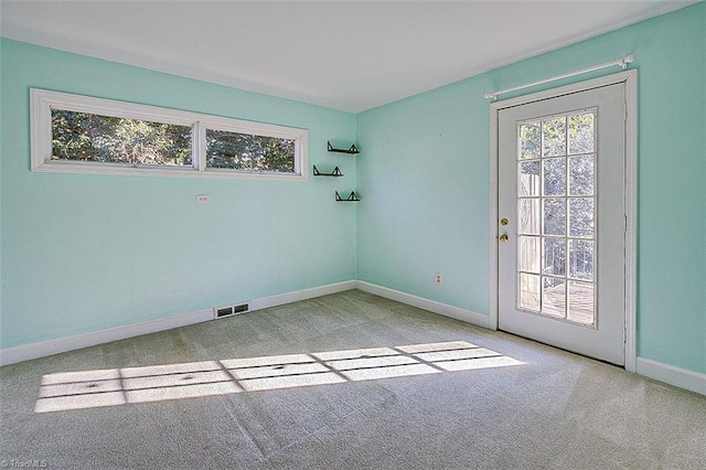 view of carpeted empty room