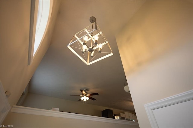 113 Stone Bridge Rd, Mount Airy, NC 27030 - detailed view of a chandelier and ceiling fan