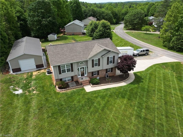 113 Stone Bridge Rd, Mount Airy, NC 27030 - view of subject property with a heavily wooded area
