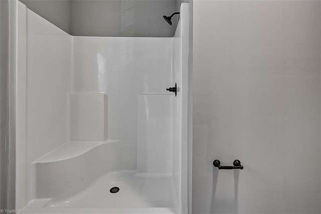 bathroom featuring walk in shower