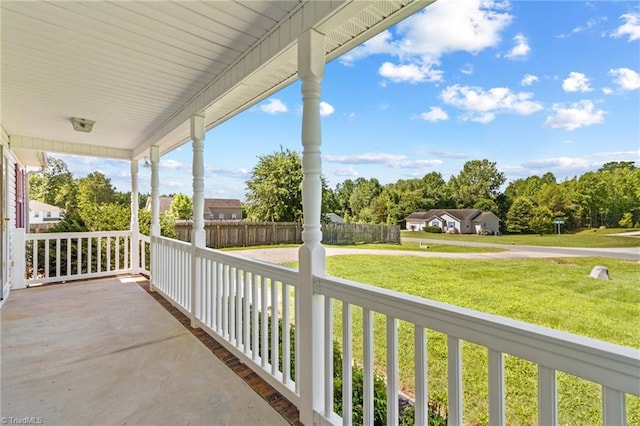 189 Lochshire Ln, Woodleaf, NC 27054 - view of covered porch