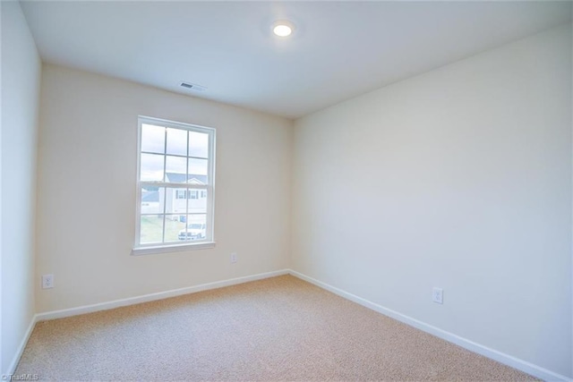 view of carpeted empty room