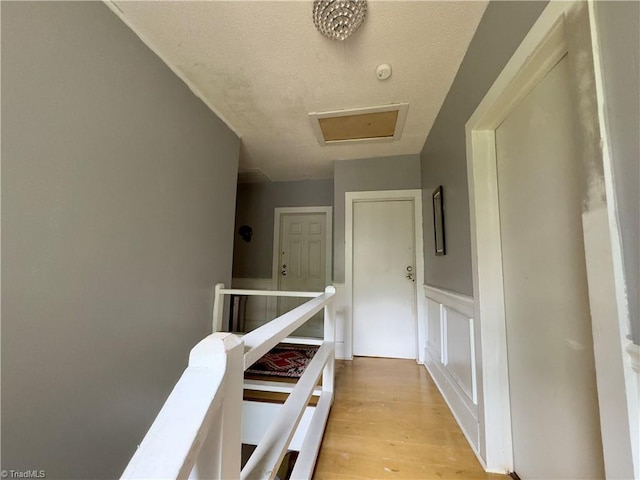 hallway featuring light hardwood / wood-style floors