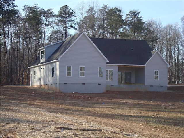 view of rear view of property