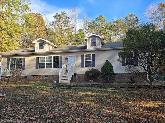 view of front of home