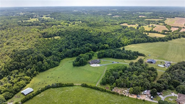 2643 NC Highway 801, Mocksville, NC 27028 - aerial view of property's location featuring a forest and rural landscape
