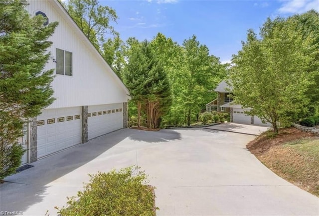 view of home's exterior featuring a garage