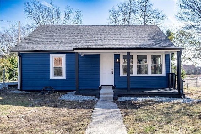 bungalow-style house with covered porch