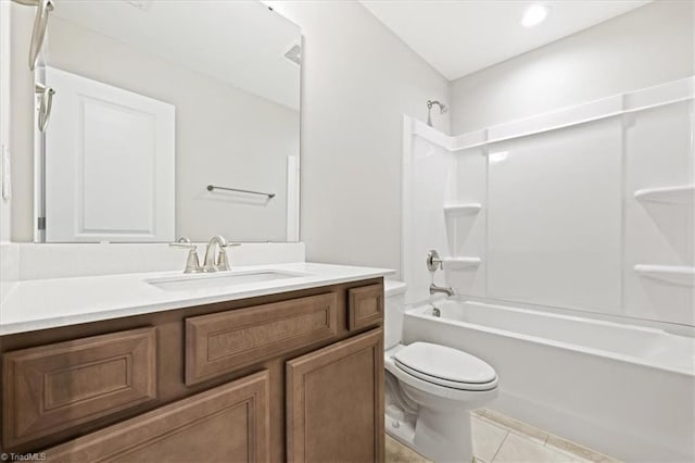 1811 Parham Dr Unit 89, Graham, NC 27253 - full bath featuring vanity, shower / tub combination, toilet, and tile patterned flooring